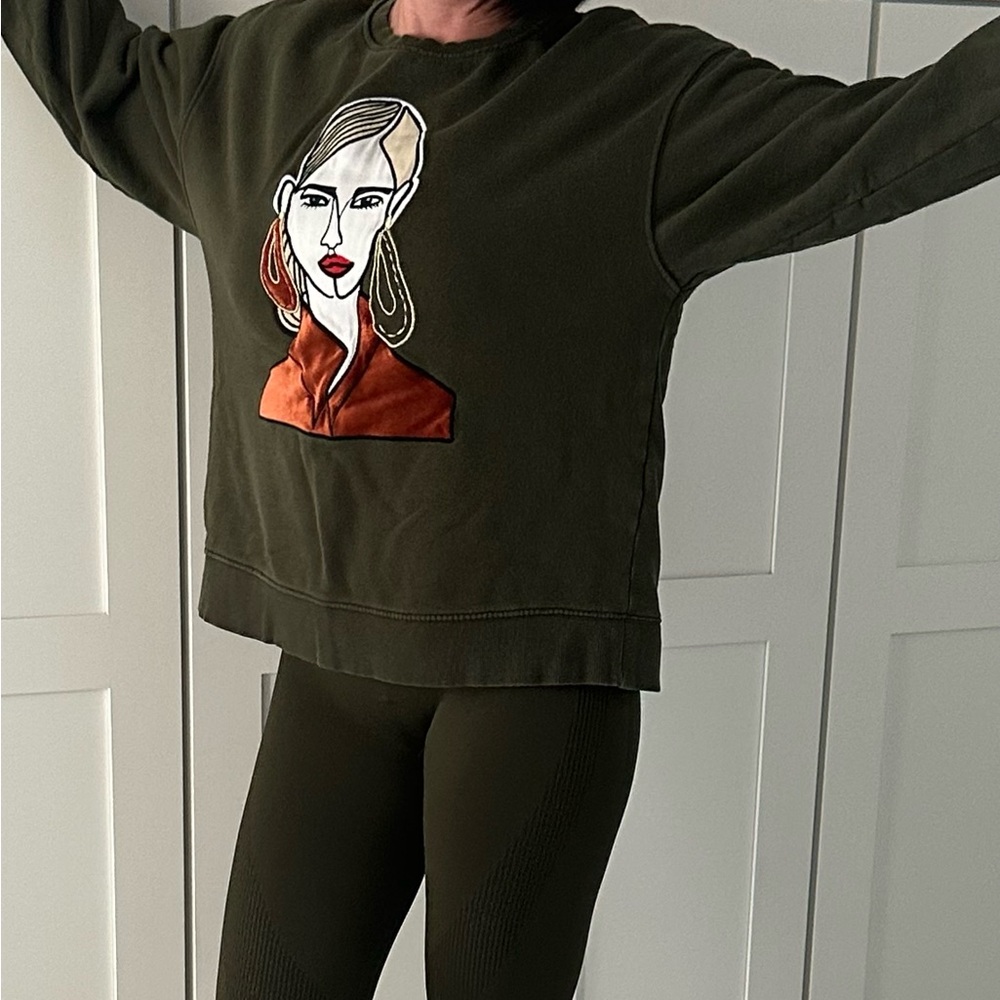 Zara Olive Knit Sweater made in Turkey - Picture 7 of 9